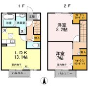 シェノワ潤(ｳﾙﾐ) Aの間取り画像