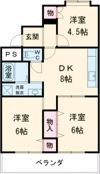 コーポサンヒルズの間取り画像