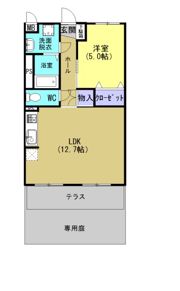 ルーム姶の間取り画像