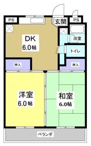 セントラルハイツの間取り画像