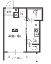 メルディア鹿島田の間取り画像