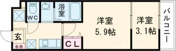 AILE青木Ⅱの間取り画像