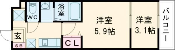 BASE青木の間取り画像