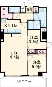 みなとメゾン明石本町の間取り画像
