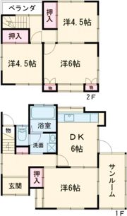 富貴ヶ丘4番町戸建の間取り画像