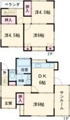 富貴ヶ丘4番町戸建の間取り画像