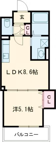 クリエオーレ永楽荘の間取り画像