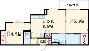 クリエオーレ永楽荘の間取り画像