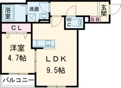 メゾンクレール廿日市市役所駅前の間取り画像