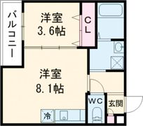 エステイトN湊2の間取り画像