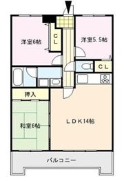 アザレ久留米の間取り画像