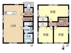多布施タウンハウスの間取り画像