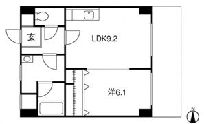 グランパレ府中の間取り画像