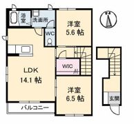 ハイツJ B棟の間取り画像