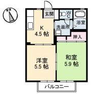 エターナル・レイ A棟の間取り画像