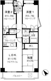 ラフィネ武蔵野の間取り画像