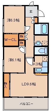 オーブドゥ長山の間取り画像