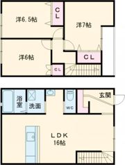 カシータ桜町の間取り画像