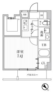 ALTERNA池袋EASTの間取り画像