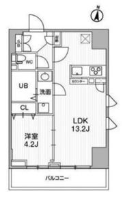 ﾃﾗｽ森下の間取り画像