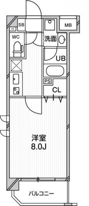 ｱｰﾊﾞﾝﾌﾗｯﾂ八王子みなみ野の間取り画像