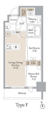 JMFレジデンス浅草橋三丁目の間取り画像