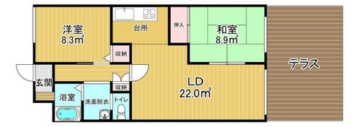 霞ヶ関マンションの間取り画像
