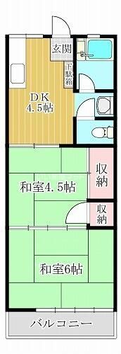 三田アパートの間取り画像