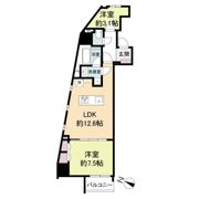 ブランシエスタ広島駅の間取り画像