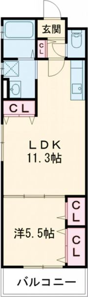 クリエオーレ別府の間取り画像