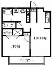 プチメゾン若葉Iの間取り画像