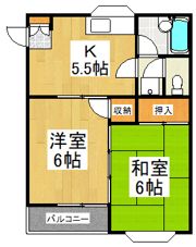 ハイツサクマの間取り画像