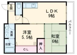 メゾンドソレイユ物部の間取り画像