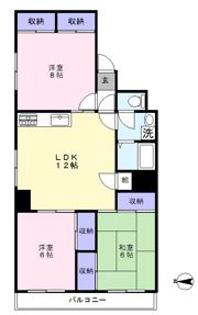 常盤平コーポの間取り画像
