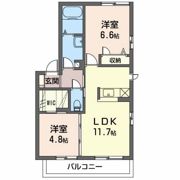 タウンコート大国の間取り画像