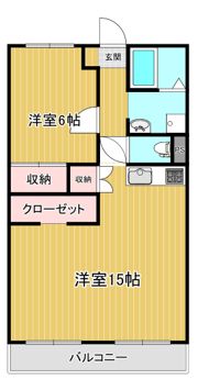 サンライズ祝吉の間取り画像