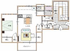 コミンニョロの家の間取り画像