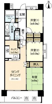 クリオ美術館通り弐番館の間取り画像