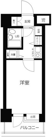 浅草スカイレジテルの間取り画像