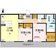 萩 Ⅰの間取り画像