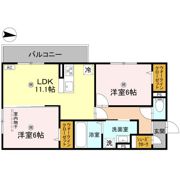 萩 Ⅱの間取り画像