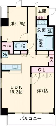 コートデルトゥール昭島の間取り画像