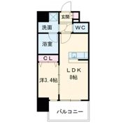 エスリードレジデンス大阪福島シティスクエアの間取り画像
