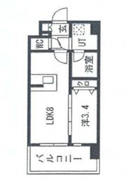 エスリードレジデンス大阪福島シティスクエアの間取り画像