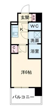 エスリードレジデンス大阪福島シティスクエアの間取り画像