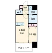 エスリードレジデンス大阪福島シティスクエアの間取り画像
