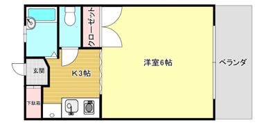 コーポヤマノの間取り画像