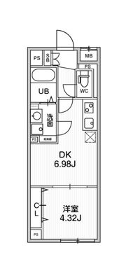ALTERNA早稲田の間取り画像
