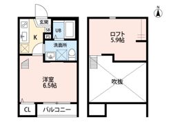 Wistaria 北越谷(ウィスタリア キタコシガヤ)の間取り画像