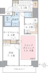 Brillia ist 東雲キャナルコートの間取り画像